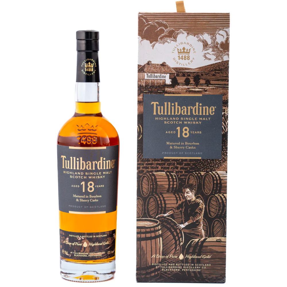 Tullibardine 18 Year Old www.elliescellar.com